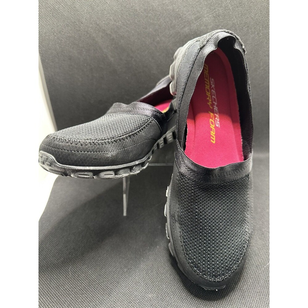 Skechers Sneaker Women’s 6.5M EZ Flex Take It Easy Slip On 22258 Black Casual